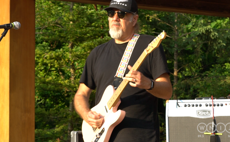 Koch-Marshall Trio performing live at Anderson Japanese Gardens in Rockford