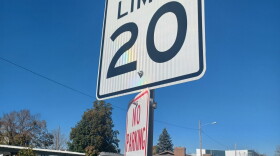  A speed limit sign near Missouri State University (photo taken October 30, 2023)