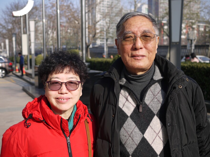 "China wants to improve its international reputation," says Chinese Academy of Social Sciences researcher Ren Yanli (right), shown here with colleague Wang Meixiu. They have studied the Catholic Church in China for decades.