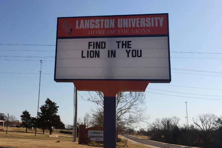 Langston University's campus in Langston, Okla.