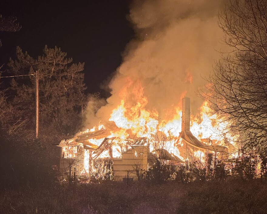 Fire crews responded to