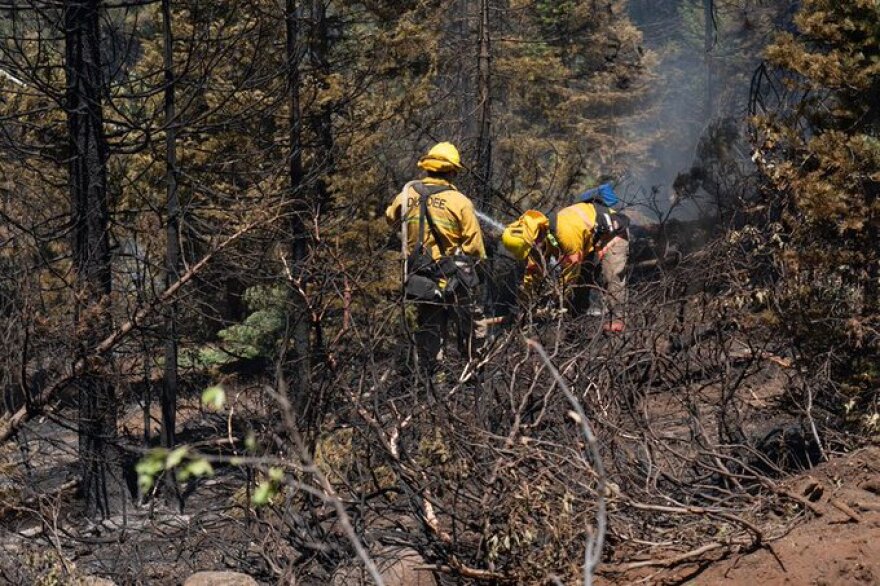  Crews mopping up the Golden Fire.