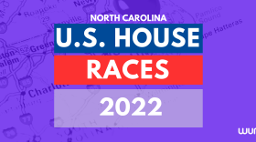 Graphic that reads "North Carolina U.S. House Races 2022."