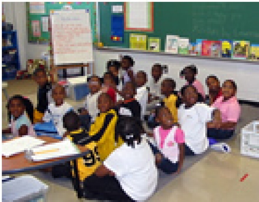 Students like these at Townsend Elementary School will not be taking any field trips this year. (KWMU Staff Photo)