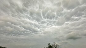 Storm clouds form over a public park as thunderstorms approaches the region, Saturday, April 25, 2026, in Plano, Texas.
