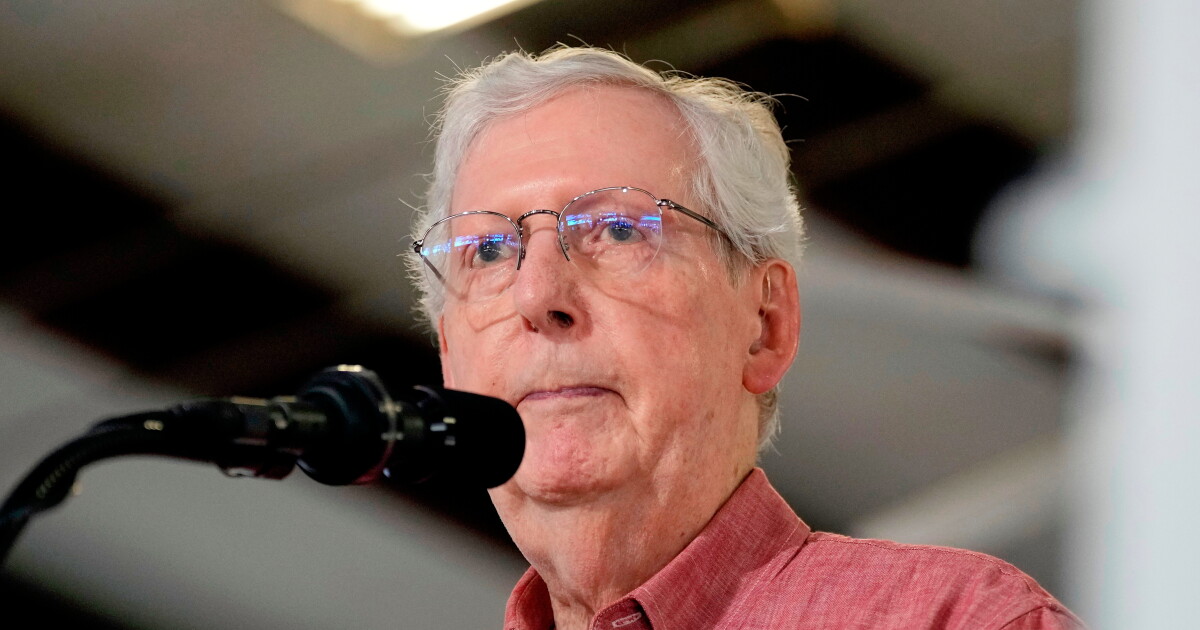 McConnell says a fall led to his hospitalization, breaking weeks of silence about health condition