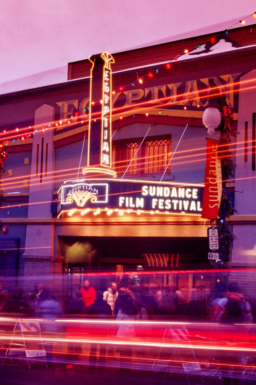 The Egyptian Theater in Park City during a Sundance Film Festival.