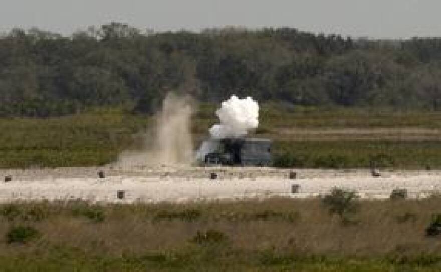 A-10 strike at bombing range