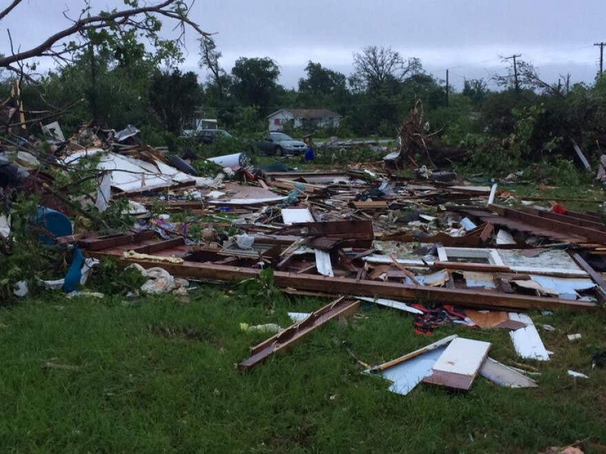 A possible tornado caused severe damage in Van on the night of May 10.