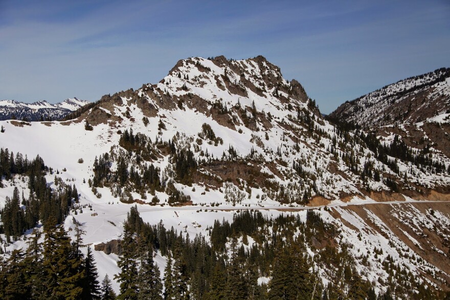 About three feet of snow covered the summit of Chinook Pass in 2015. That was an exceptionally light snow year for Washington.