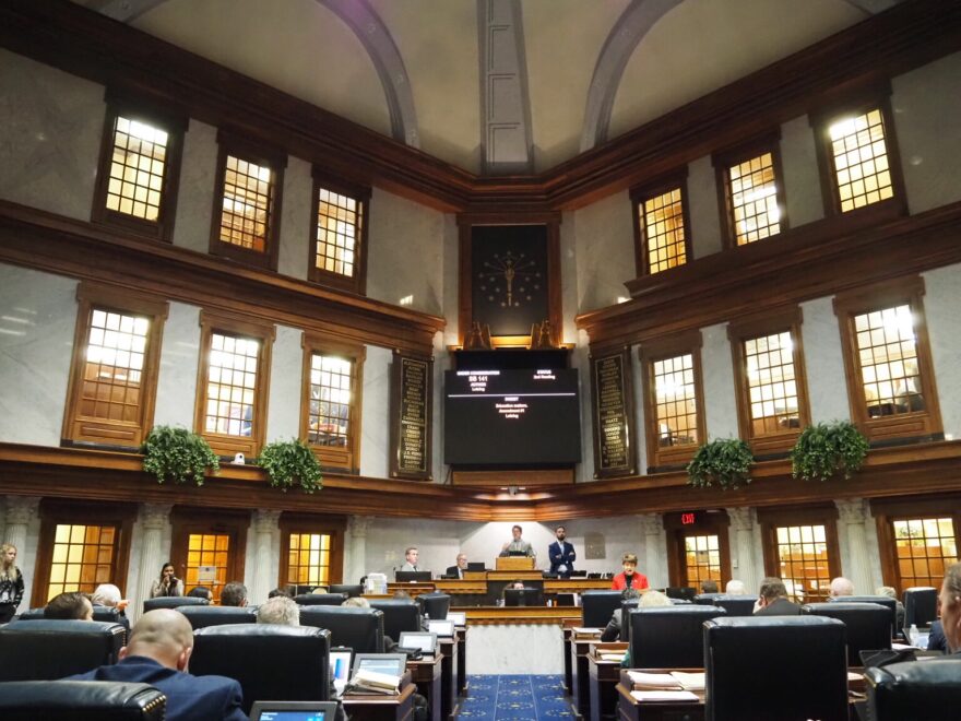 The Indiana Senate Chamber during session on Monday, Feb. 5, 2024.