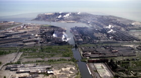 The Lake George Canal is one branch of the Indiana Harbor and Ship Canal, pictured here
