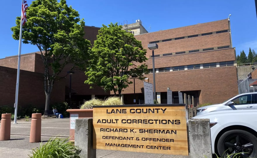 Front entrance of the Lane County Jail