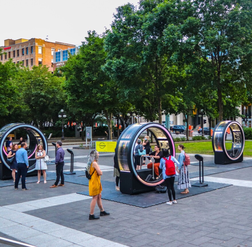 Loop by Ekumen, in Quebec in 2021 - this year’s interactive art installation for Rock the Riverfront on Chattanooga Green.