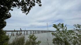 The Interstate 95 bridges over Lake Marion in South Carolina on Monday, April 6, 2026.