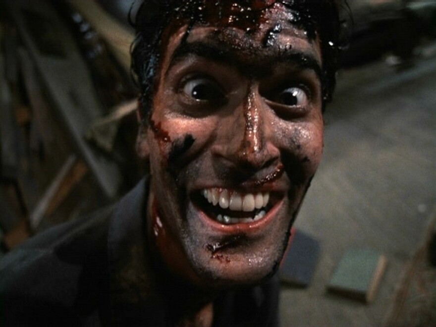 Bruce Campbell as Ash in 'Evil Dead II.'