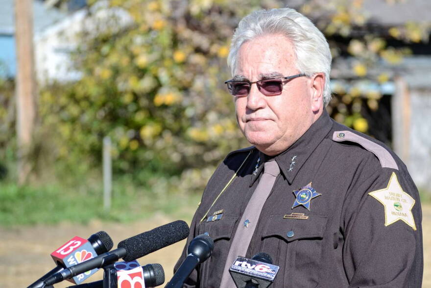 Marion County Sheriff John Layton at a press conference in the fall. (File photo)