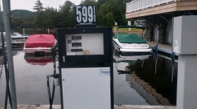 Marine fuel pump on Upper Saranac Lake