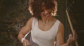 Drummer LaFrae Sci (seen here in a photo shoot for <em>Tom Tom</em> <em>Magazine</em>) says that even nonmusicians can benefit from learning to hear two rhythms at once.