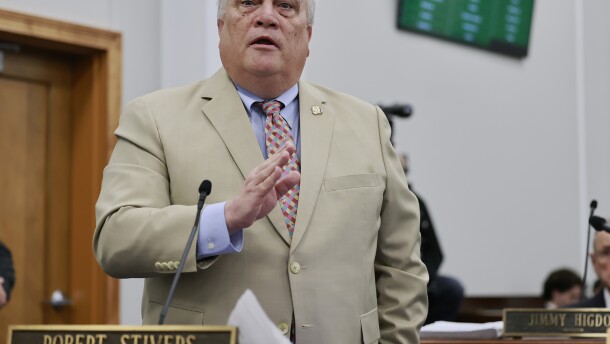 GOP. Senate President Robert Stivers of Manchester speaks on the Senate floor during the Kentucky General Assembly 2026 session.