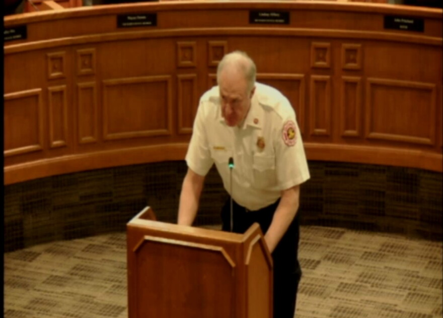 Randy Hovind, Galesburg Fire Chief and head of the Knox County Emergency Management Agency. 