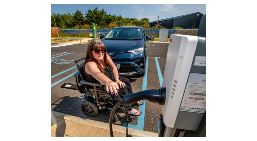 electric wheelchair charge station