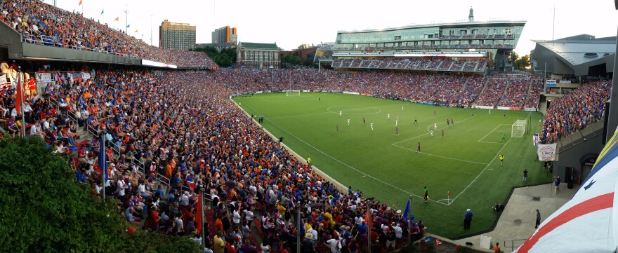 FC Cincinnati fans packed Nippert Stadium July 16, 2016 for a match against English Premier League team Crystal Palace.