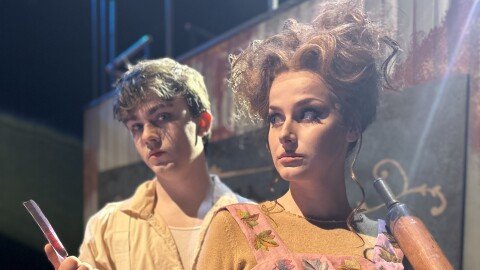 Jack Austin and Savannah Lee in "Sweeney Todd"