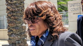 Brown outside the courthouse in Jacksonville