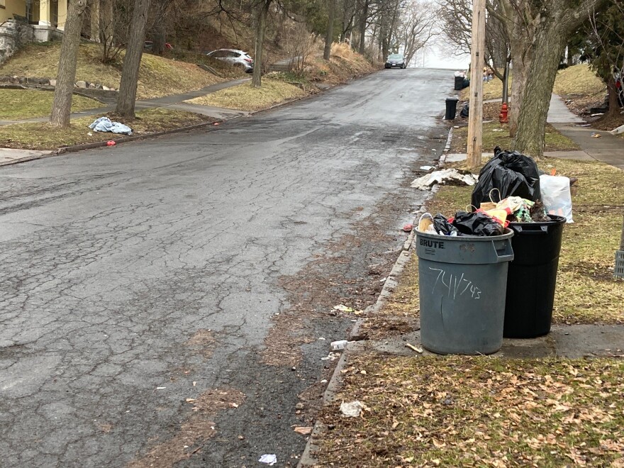 Trash day on Ackerman Ave.