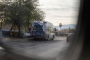 Sun Tran Bus reflection in vehicle side mirror