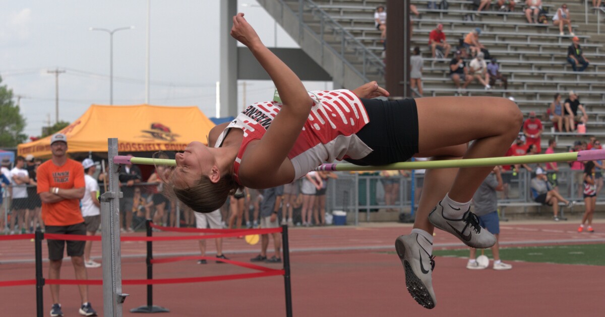 Ashlyn Koupal makes state history with sixth straight high jump championship