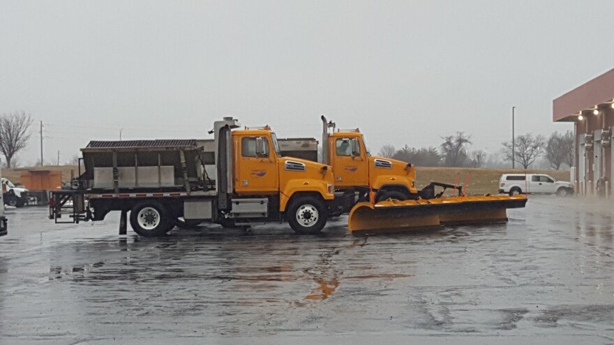 Missouri Department of Transportation employees in Lee's Summit prepare to treat roads. State officials hope a proposed pay raise reduces employee turnover.