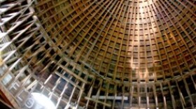 This is an inside look of Academic's dome during construction. The photo was taken on a tour earlier this summer.