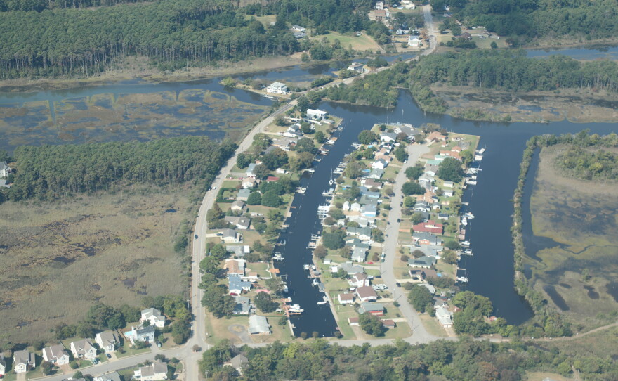 Homes in the Grandview neighborhood of Hampton as seen during a Southwings flight on Sept. 30, 2026.