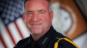 A portrait of Gila River Police Department Chief Michael Angstead.