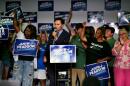 American gun control activist David Hogg speaks to supporters for Democratic congressional candidate State Rep. Justin J. Pearson, D-Memphis, at a primary election night party, Thursday, Aug. 6, 2026, in Memphis, Tennessee. (George Walker IV/AP) 