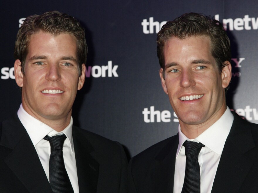 Tyler (left) and Cameron Winklevoss.