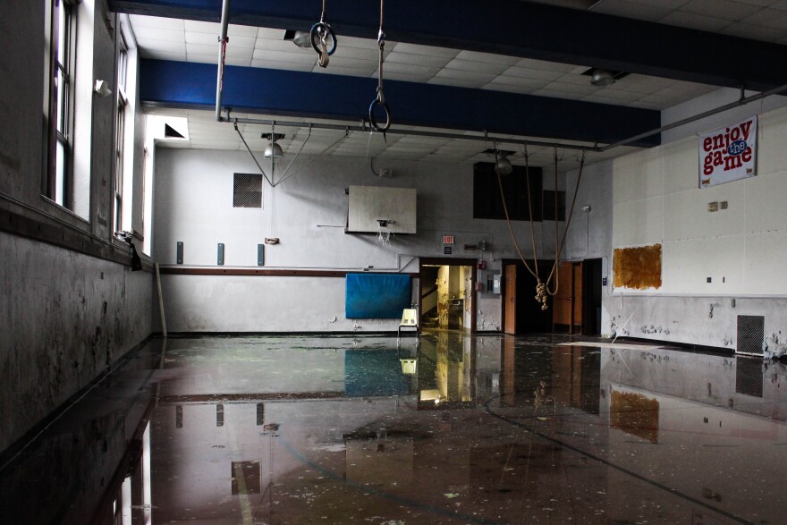 Blenheim Elementary School in Kansas City was closed in 2009. The 90-year-old building was contracted twice for repurposing but plans fell through due to funding.