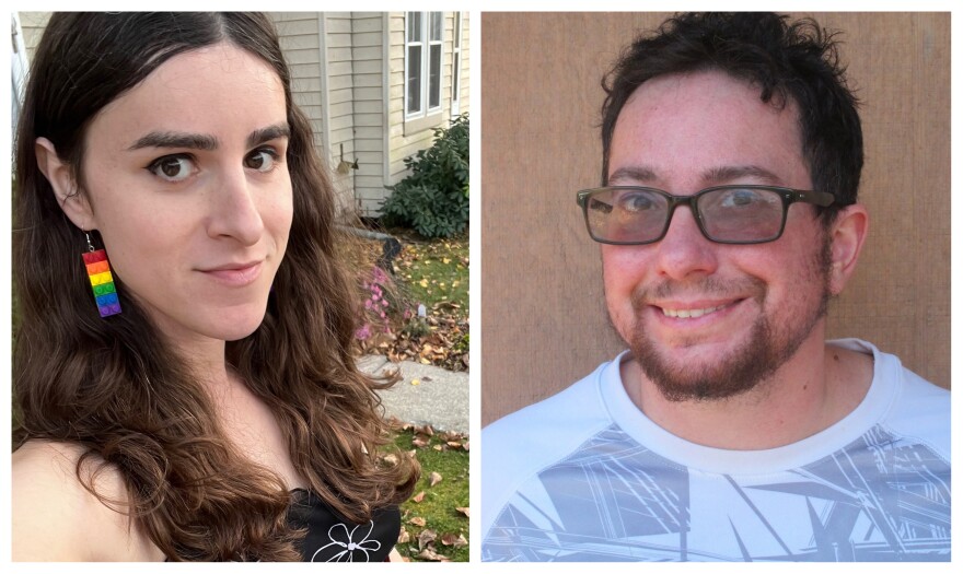 Trans journalists Erin Reed (left) and Evan Urquhart say Missouri is major influence for other states seeking to restrict the rights of trans people.