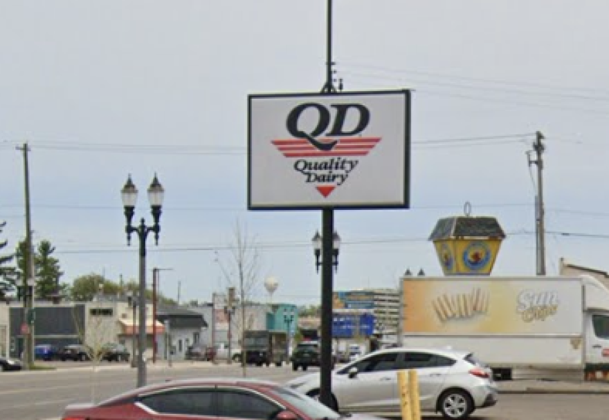 photo shows quality dairy store in lansing. 