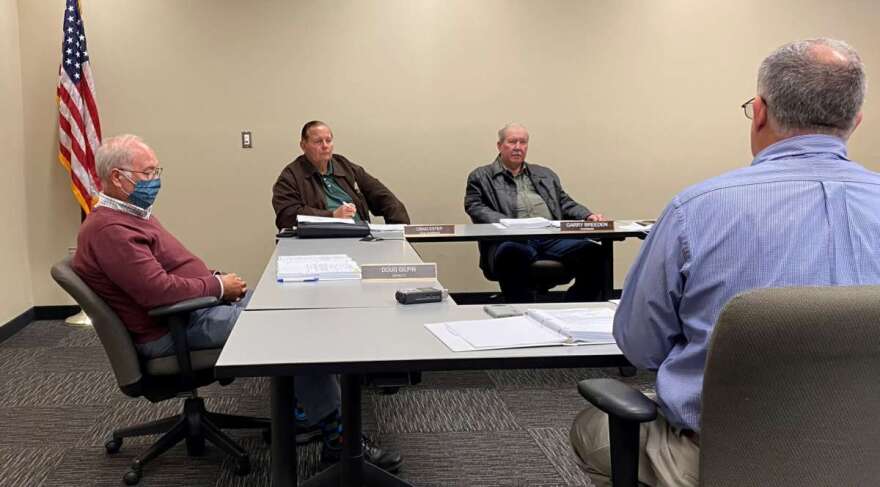 Sumter County commissioners, including Chairman Garry Breeden, third from left, approved a letter Tuesday asking their legislative delegation to push for changes to plans for a Florida Turnpike extension. Photo: Joe Byrnes
