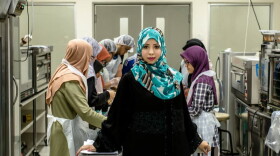 "In college, I would tell my friends that I wanted to pursue a Ph.D., and they would chuckle and ridicule the idea," says Eqbal Dauqan, who is an assistant professor at the University Kebangsaan Malaysia at age 36. Born and raised in Yemen, Dauqan credits her "naughty" spirit for her success in a male-dominated culture. (Sanjit Das for NPR)
