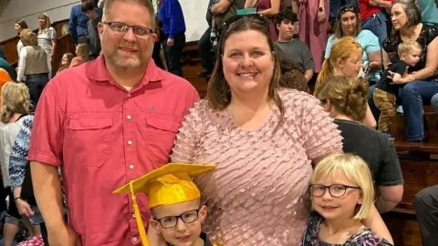 The Wertman family of Winslow, IN. Amanda and daughter Michaela (right) died in Saturday night's crash on State Road 64 in Pike County