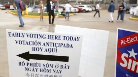 An early voting location in Houston on Feb. 21, 2018.