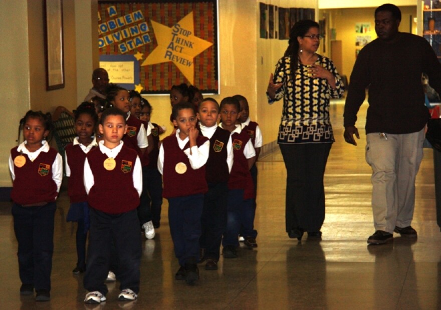 Children at African Centered Education school in Kansas City, Missouri