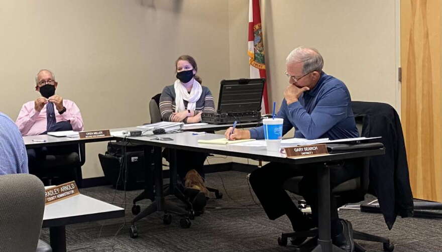 Sumter County commissioners Oren Miller and Gary Search have been suspended after being charged with perjury. Photo: Joe Byrnes/WMFE/File