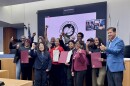 Alameda County Board of Supervisors and representatives from the Alameda County Reparations Commission take photo ahead of unanimous vote to approve reparations plan.