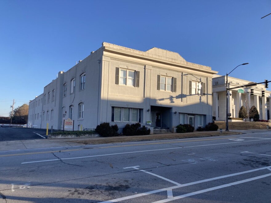 The 100-year-old Saye Building on the corner of Lumpkin and Hancock