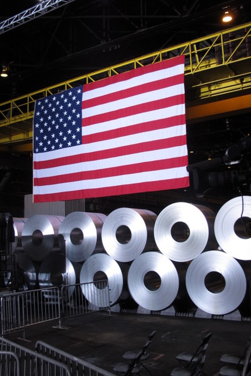 Rolled steel at ArcelorMittal's Cleveland plant (pic by Brian Bull)